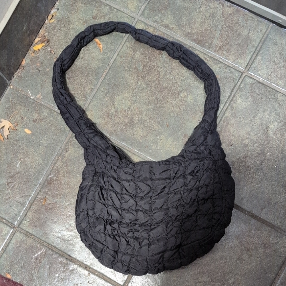 Quilted Puffer Cross Body Bag